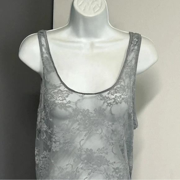 Women’s XL Floral Sheer Top Tunic Fairy Whimsigoth Bella Swan Y2K Feminine - Picture 5 of 13